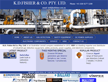 Tablet Screenshot of kdfisher.com.au